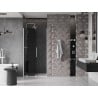 Mexen Velar sliding shower door 100 cm, graphite, white - 871-100-000-41-20