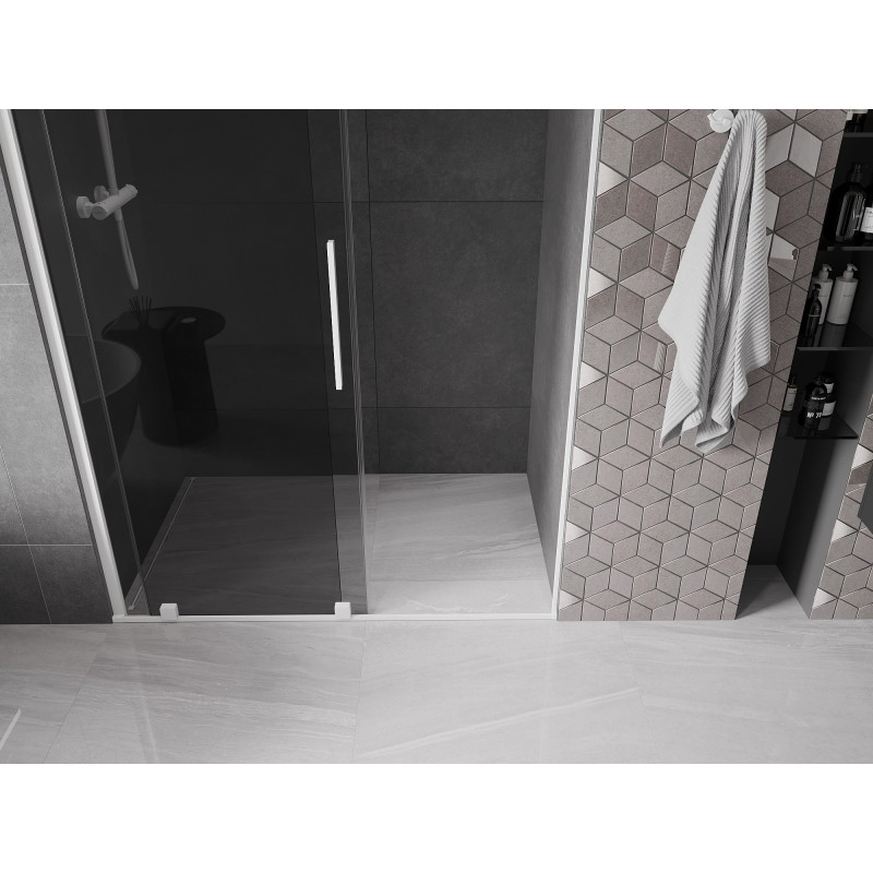 Mexen Velar liuguksed duššiuks 160 cm, grafiit, valged - 871-160-000-41-20
