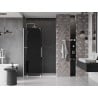 Mexen Velar sliding shower doors 160 cm, graphite, white - 871-160-000-41-20