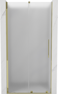 Mexen Velar drzwi prysznicowe rozsuwane 110 cm, szron, złote - 871-110-000-31-50