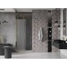 Mexen Velar drzwi prysznicowe rozsuwane 110 cm, szron, złote - 871-110-000-31-50