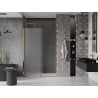 Mexen Velar drzwi prysznicowe rozsuwane 140 cm, szron, złote - 871-140-000-31-50