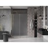 Mexen Velar drzwi prysznicowe rozsuwane 140 cm, szron, złote - 871-140-000-31-50
