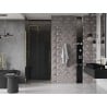 Mexen Velar sliding shower door 90 cm, graphite, gold - 871-090-000-41-50