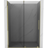 Mexen Velar Schiebetür-Duschwand 130 cm, Grafit, Gold - 871-130-000-41-50