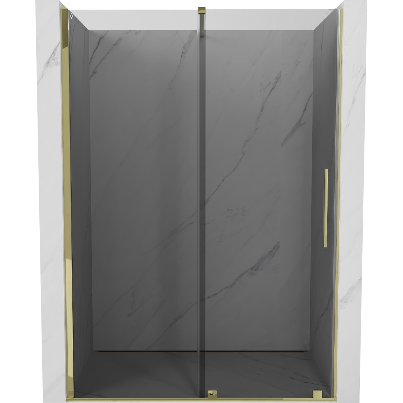 Mexen Velar lükandduššiuks 140 cm, grafiit, kuldne - 871-140-000-41-50