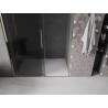 Mexen Velar drzwi prysznicowe rozsuwane 140 cm, grafit, złote - 871-140-000-41-50