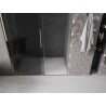 Mexen Velar sliding shower doors 140 cm, graphite, gold - 871-140-000-41-50