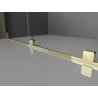 Mexen Velar drzwi prysznicowe rozsuwane 120 cm, grafit, złote - 871-120-000-41-50