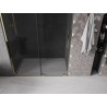Mexen Velar klizna vrata za tuš 150 cm, grafitne, zlatne - 871-150-000-41-50