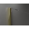 Mexen Velar drzwi prysznicowe rozsuwane 120 cm, grafit, złote - 871-120-000-41-50