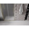 Mexen Velar drzwi prysznicowe rozsuwane 120 cm, szron, złote szczotkowane - 871-120-000-31-55