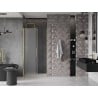 Mexen Velar drzwi prysznicowe rozsuwane 120 cm, szron, złote szczotkowane - 871-120-000-31-55