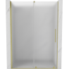 Mexen Velar Duschschiebetür 130 cm, matt, gebürstetes Gold - 871-130-000-31-55