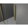 Mexen Velar drzwi prysznicowe rozsuwane 120 cm, szron, złote szczotkowane - 871-120-000-31-55