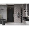 Mexen Velar sliding shower doors 110 cm, graphite, brushed gold - 871-110-000-41-55