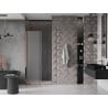 Mexen Velar sliding shower door 90 cm, frosted, rose gold - 871-090-000-31-60