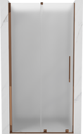 Mexen Velar drzwi prysznicowe rozsuwane 120 cm, szron, różowe złoto - 871-120-000-31-60