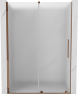 Mexen Velar drzwi prysznicowe rozsuwane 140 cm, szron, różowe złoto - 871-140-000-31-60