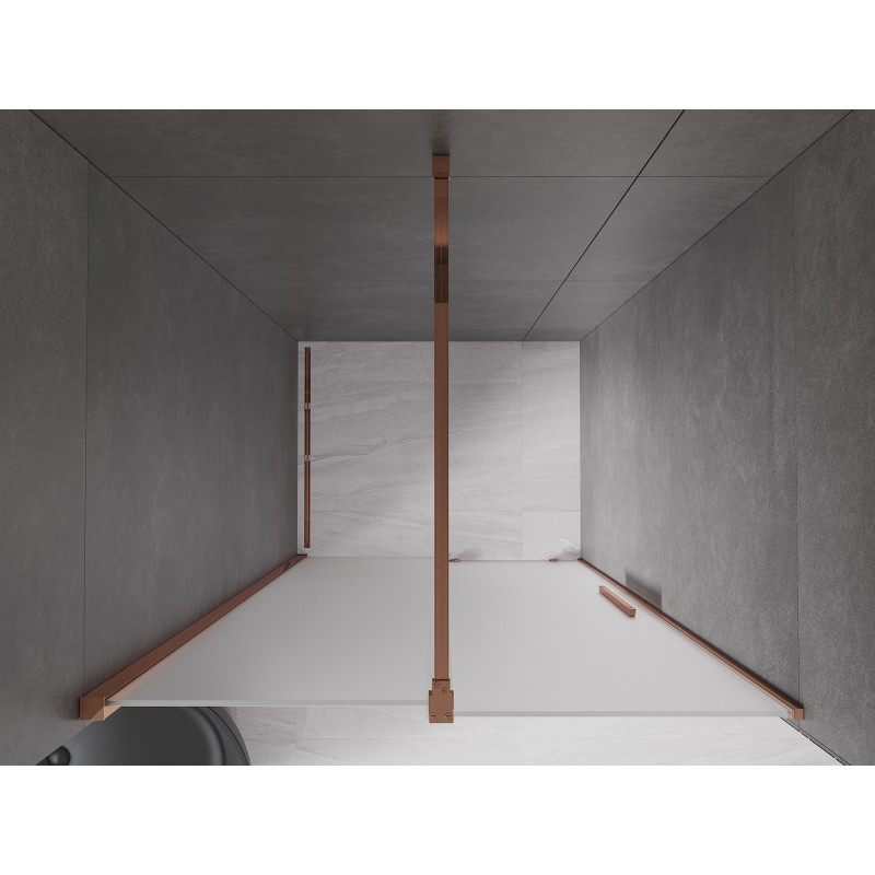 Mexen Velar lükand dušiuks 110 cm, härm, roosa kuld - 871-110-000-31-60
