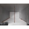 Mexen Velar sliding shower doors 160 cm, frosted, rose gold - 871-160-000-31-60