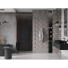 Mexen Velar sliding shower door 90 cm, graphite, rose gold - 871-090-000-41-60