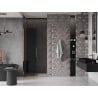 Mexen Velar sliding shower door 90 cm, graphite, rose gold - 871-090-000-41-60