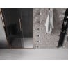Mexen Velar drzwi prysznicowe rozsuwane 100 cm, grafit, różowe złoto - 871-100-000-41-60