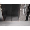 Mexen Velar sliding shower doors 160 cm, graphite, rose gold - 871-160-000-41-60