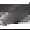 Mexen Velar Schiebetür 110 cm, Graphit, Roségold - 871-110-000-41-60