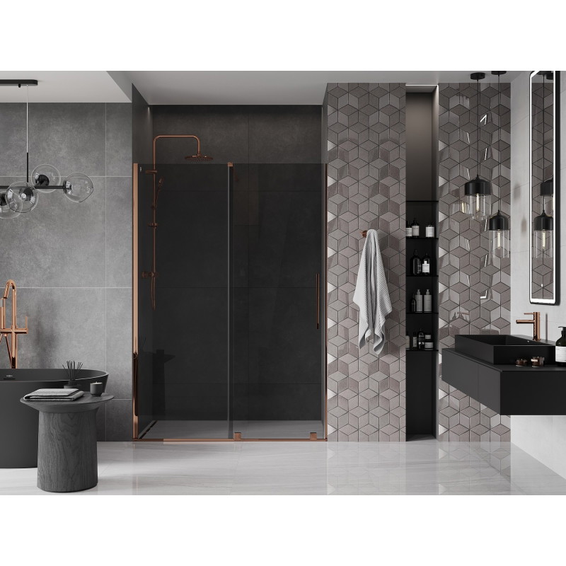Mexen Velar lükanddušš 150 cm, grafiit, roosa kuld - 871-150-000-41-60