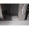 Mexen Velar Sliding Shower Doors 130 cm, Graphite, Rose Gold - 871-130-000-41-60