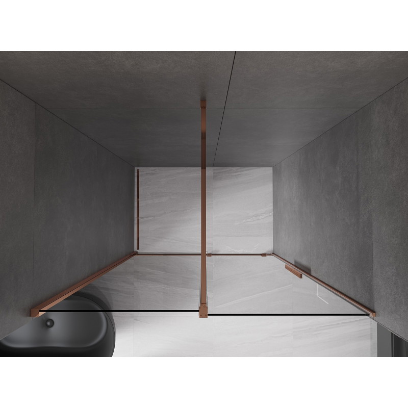 Mexen Velar lükanddušš 150 cm, grafiit, roosa kuld - 871-150-000-41-60