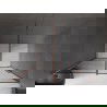 Mexen Velar Schiebetür-Duschwand 160 cm, Graphit, Roségold - 871-160-000-41-60