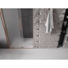 Mexen Velar lükandduššuks 110 cm, härmjas, harjatud vask - 871-110-000-31-65