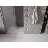 Mexen Velar drzwi prysznicowe rozsuwane 120 cm, szron, miedź szczotkowana - 871-120-000-31-65