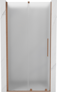 Mexen Velar drzwi prysznicowe rozsuwane 100 cm, szron, miedź szczotkowana - 871-100-000-31-65