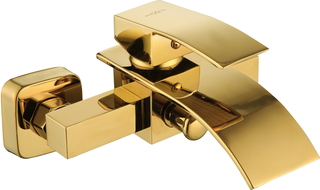 Mexen Aries badkarblandare, guld - 744830-50