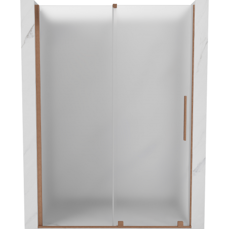 Mexen Velar lükand dušiuksed 130 cm, härmatis, harjatud vask - 871-130-000-31-65
