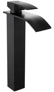Mexen Aries grifo de lavabo alto, negro - 744810-70