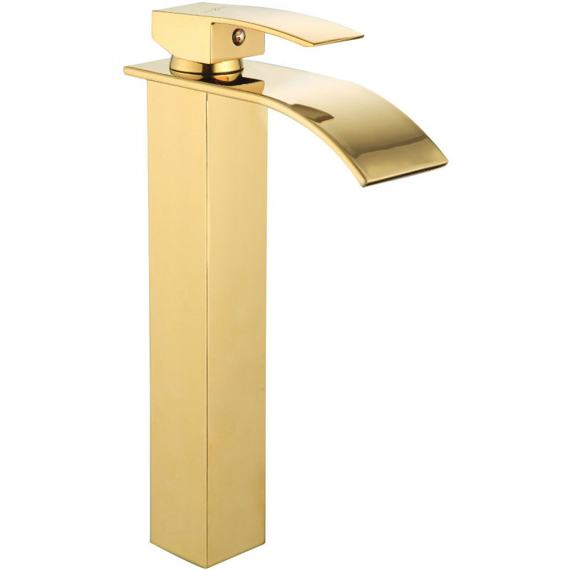 Mexen Aries hög tvättställsblandare, guld - 744810-50