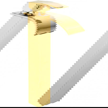 Mexen Aries grifo de lavabo alto, dorado - 744810-50