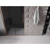 Mexen Velar sliding shower door 90 cm, graphite, brushed copper - 871-090-000-41-65