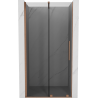 Mexen Velar porta doccia scorrevole 110 cm, grafite, rame spazzolato - 871-110-000-41-65