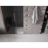 Mexen Velar sliding shower door 110 cm, graphite, brushed copper - 871-110-000-41-65