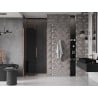 Mexen Velar sliding shower door 110 cm, graphite, brushed copper - 871-110-000-41-65