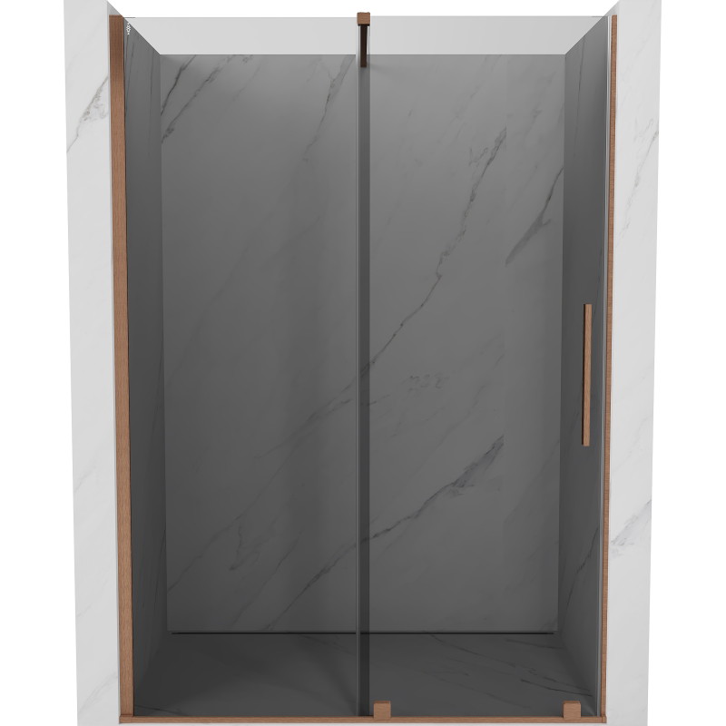 Mexen Velar lükanddušiuksed 140 cm, grafiit, harjatud vask - 871-140-000-41-65
