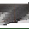 Mexen Velar Schiebetür Duschwand 160 cm, Graphit, gebürstetes Kupfer - 871-160-000-41-65