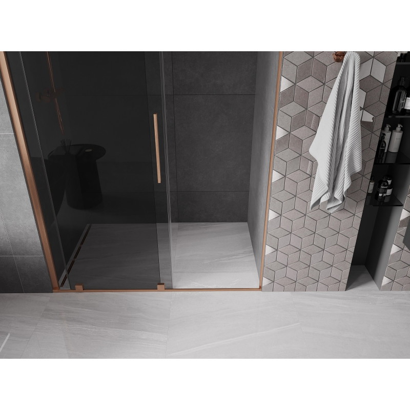 Mexen Velar lükanddušiuksed 140 cm, grafiit, harjatud vask - 871-140-000-41-65
