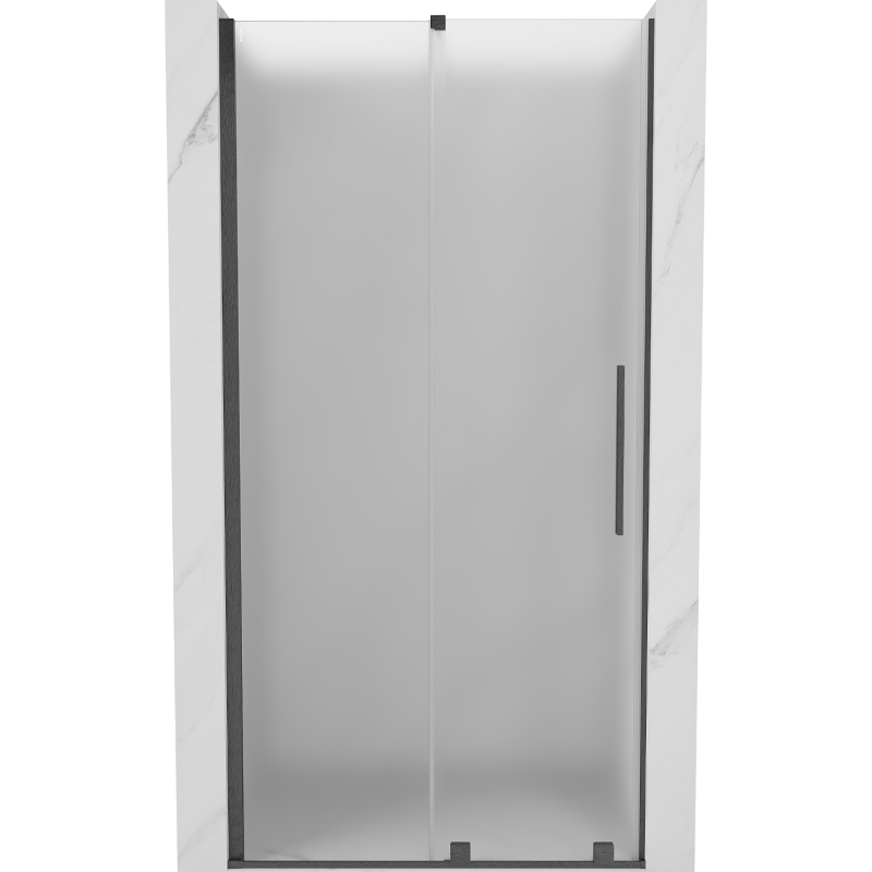 Mexen Velar porte de douche coulissante 90 cm, givre, gris canon brossé - 871-090-000-31-66